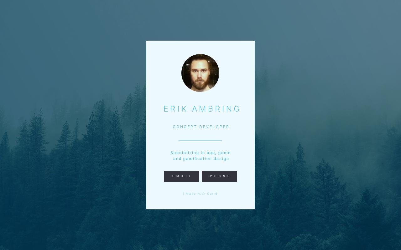 Carrd profile picture for @erik
